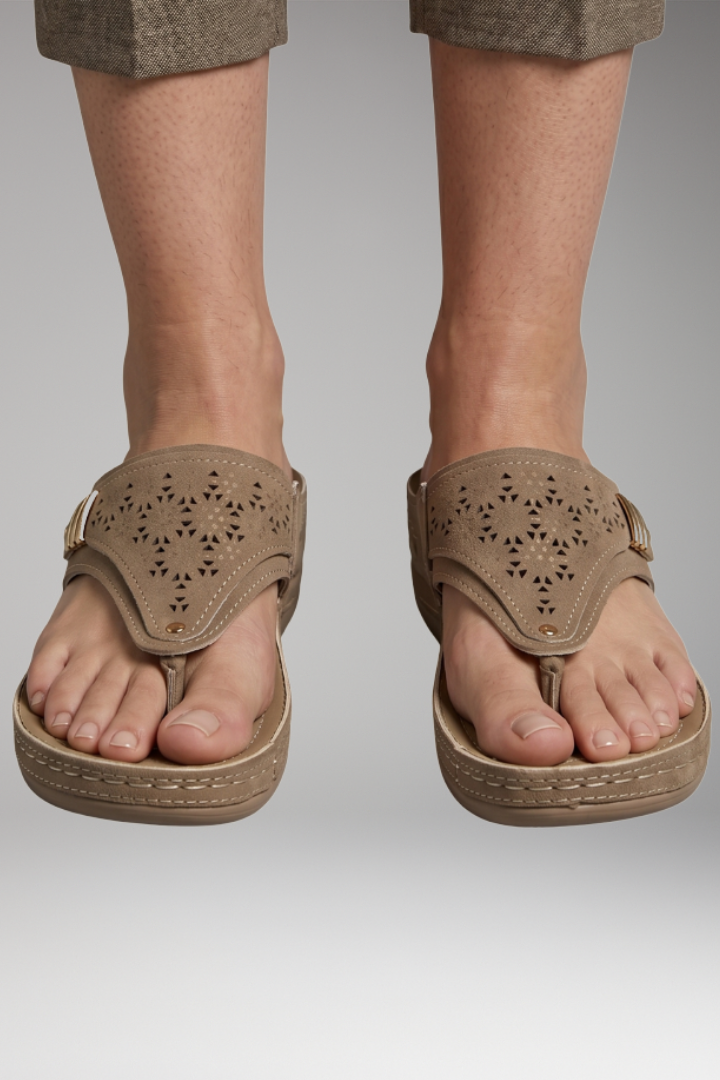 Women's Orthopedic Sandals with Ergonomic Support and Stable Wedge Sole