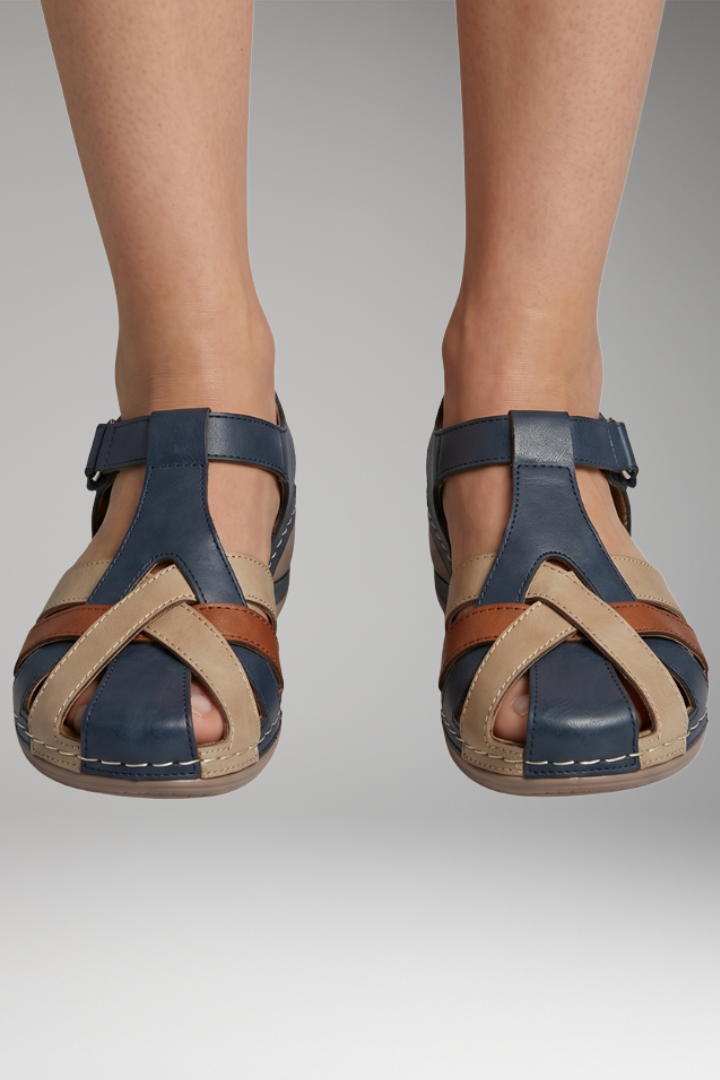 Women's Orthopedic Sandals with Platform Design and Adjustable Straps
