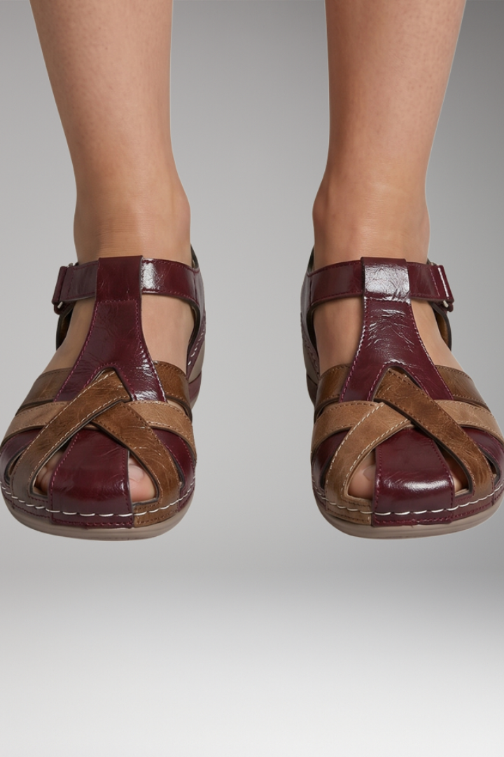 Women's Orthopedic Sandals with Platform Design and Adjustable Straps