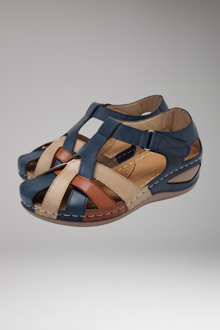 Women's Orthopedic Sandals with Platform Design and Adjustable Straps