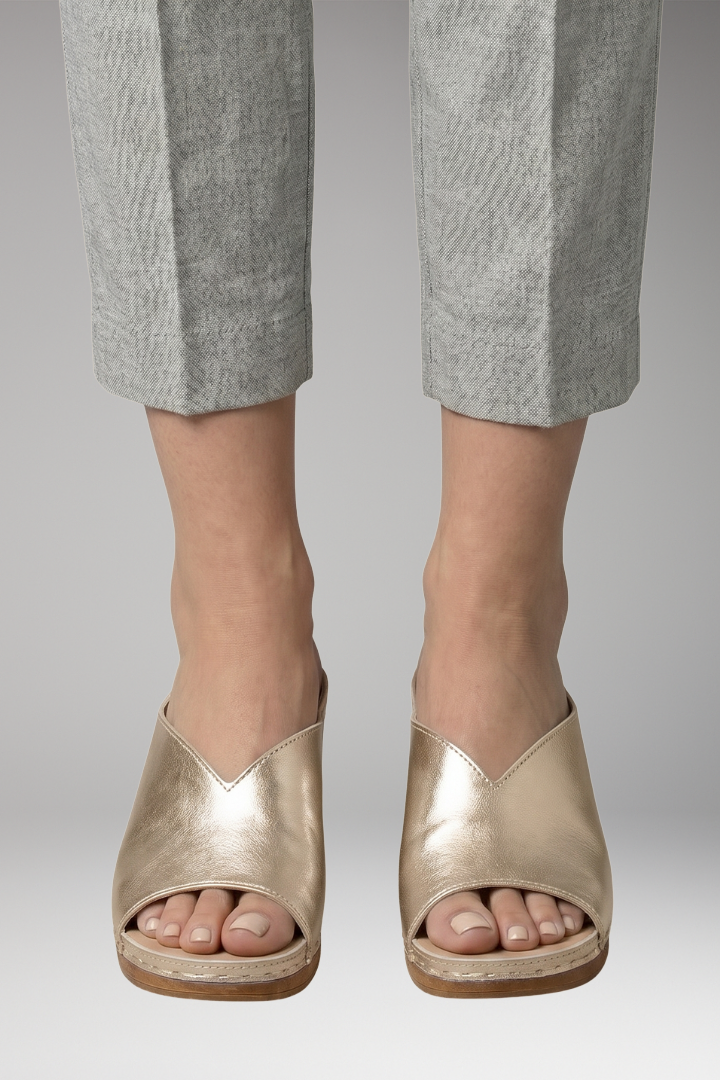 Women's Orthopedic Sandals with Thick Heels and Open Toes