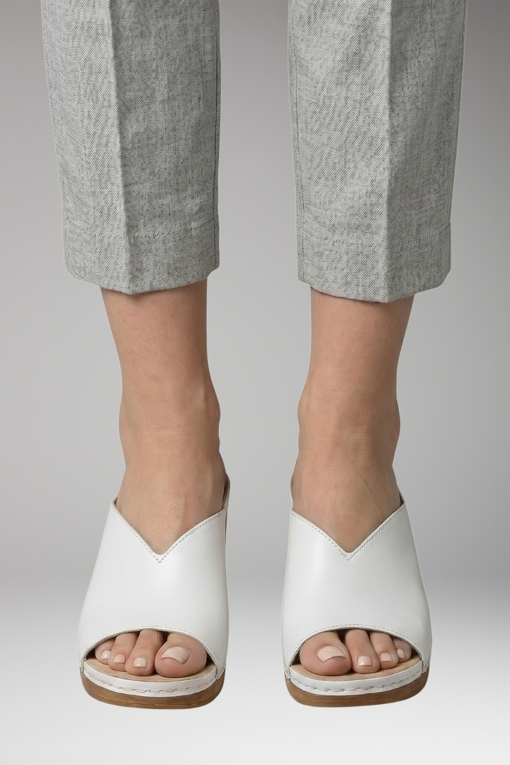 Women's Orthopedic Sandals with Thick Heels and Open Toes