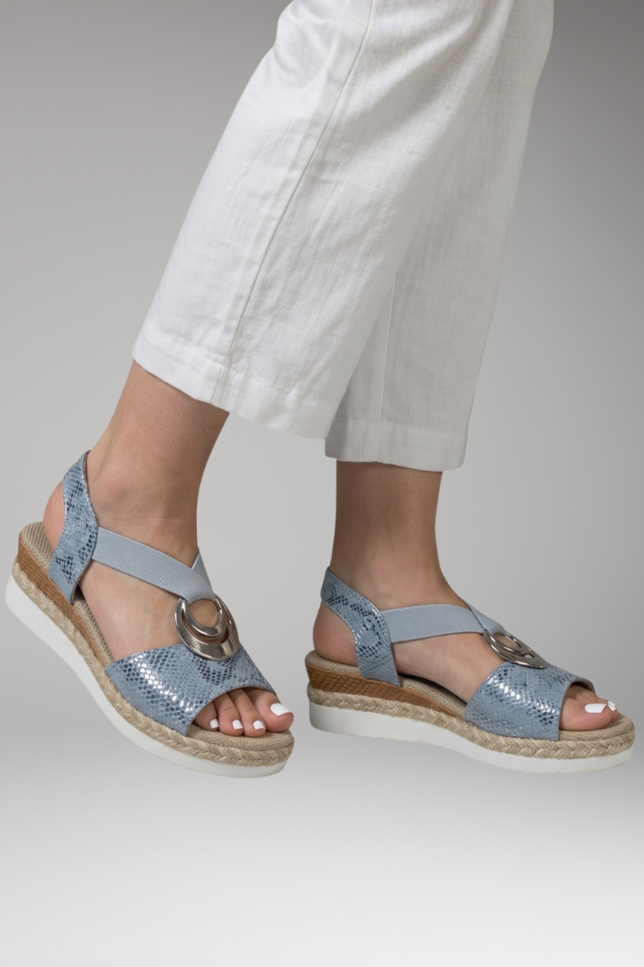 Women's Orthopedic Sandals with Wedge Heels and Adjustable Straps