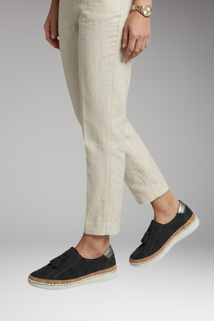Women's Orthopedic Slip-On Sneakers with Cushioned Insole and Ergonomic Support