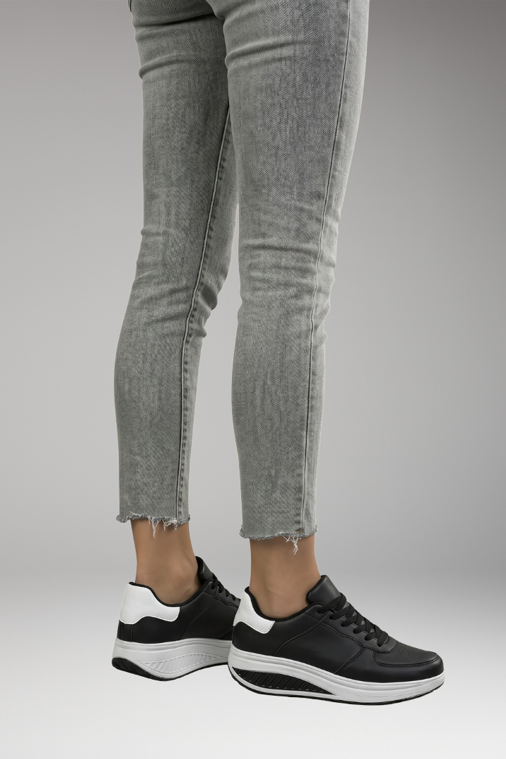 Women's Orthopedic Sneakers with Arch Support and Internal Wedges
