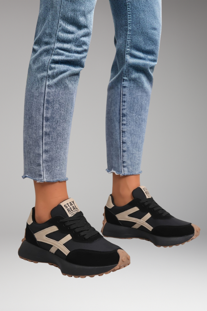Women's Orthopedic Sneakers with Cushioned Soles and Mesh Surfaces