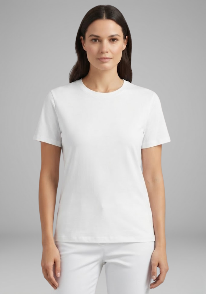 Women's Oversized T-Shirt with Round Neck and Short Sleeves
