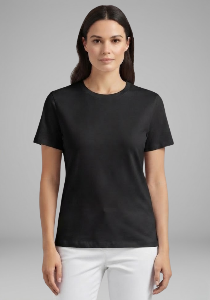 Women's Oversized T-Shirt with Round Neck and Short Sleeves