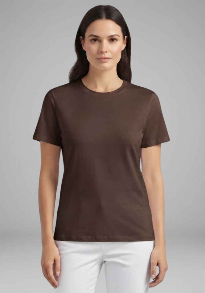Women's Oversized T-Shirt with Round Neck and Short Sleeves