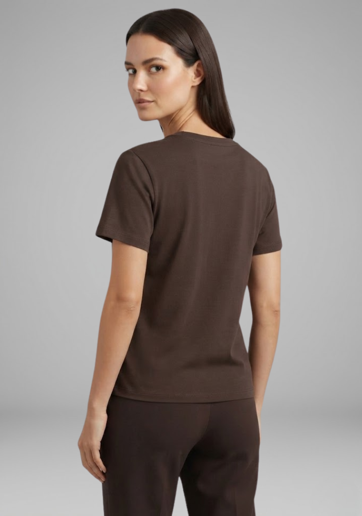 Women's Oversized T-Shirt with Round Neck and Short Sleeves