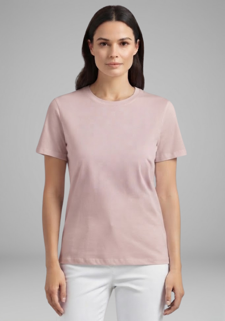 Women's Oversized T-Shirt with Round Neck and Short Sleeves
