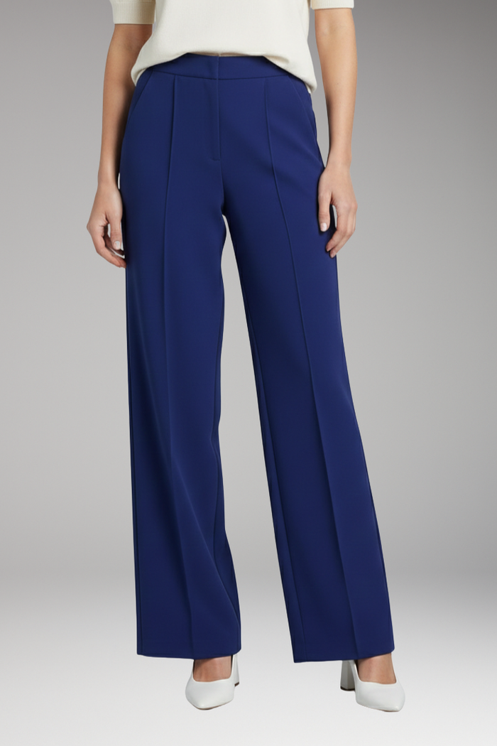 Women's Palazzo Trousers with Side Pleats