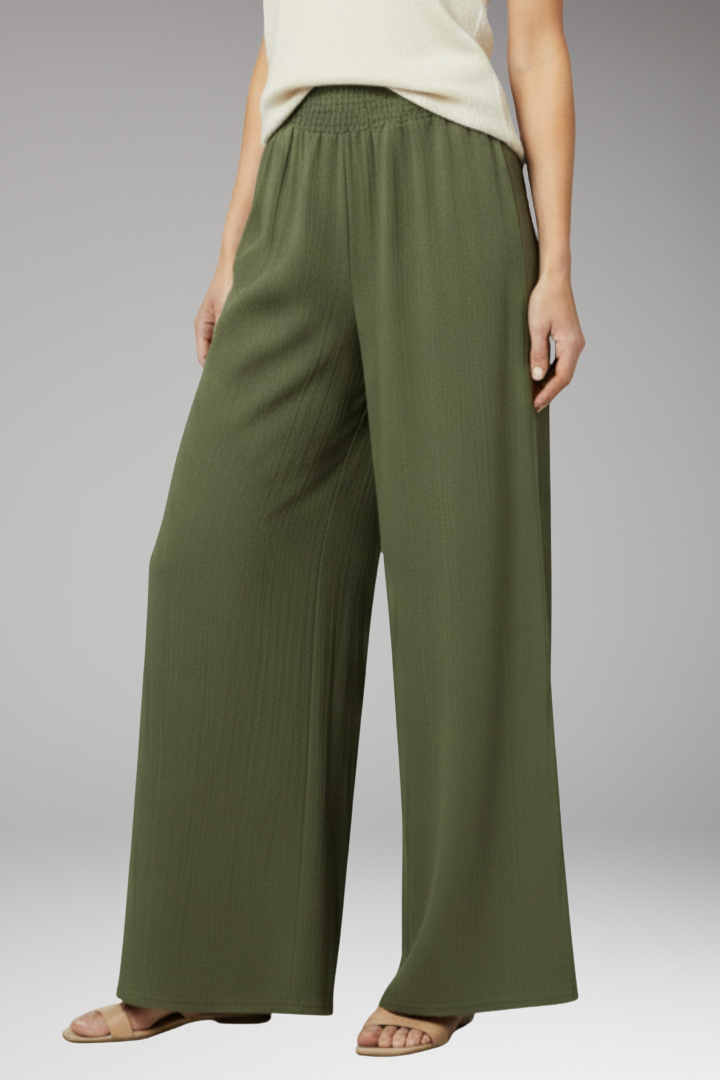 Women's Palazzo Trousers with Wide Legs
