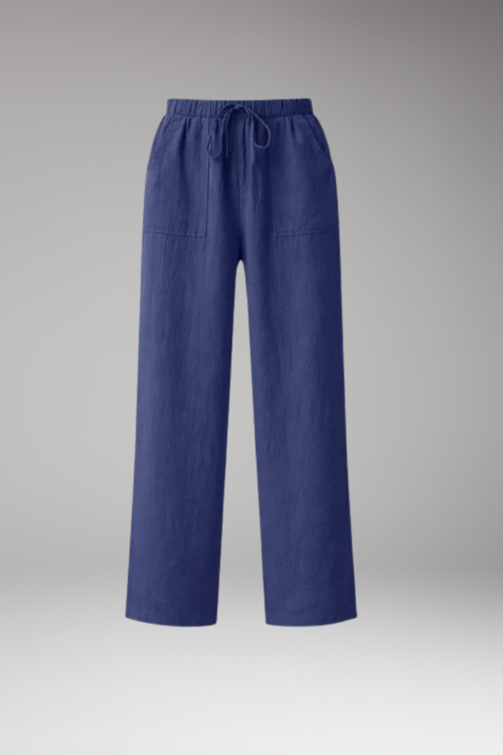 Women's summer wide leg pants with elastic waistband for Everyday Wear