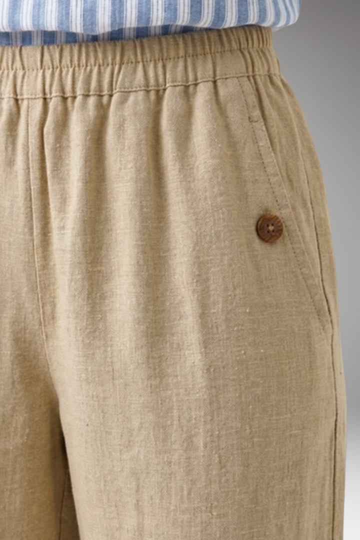 Women's Pants with Relaxed Fit and Side Pockets
