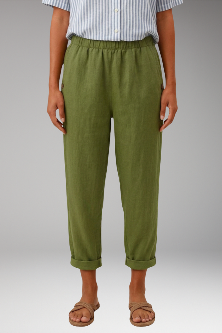 Women's Pants with Relaxed Fit and Side Pockets