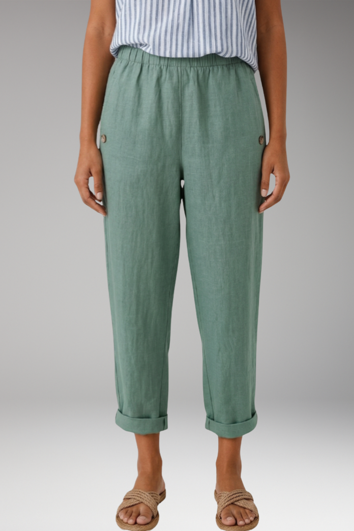 Women's Pants with Relaxed Fit and Side Pockets