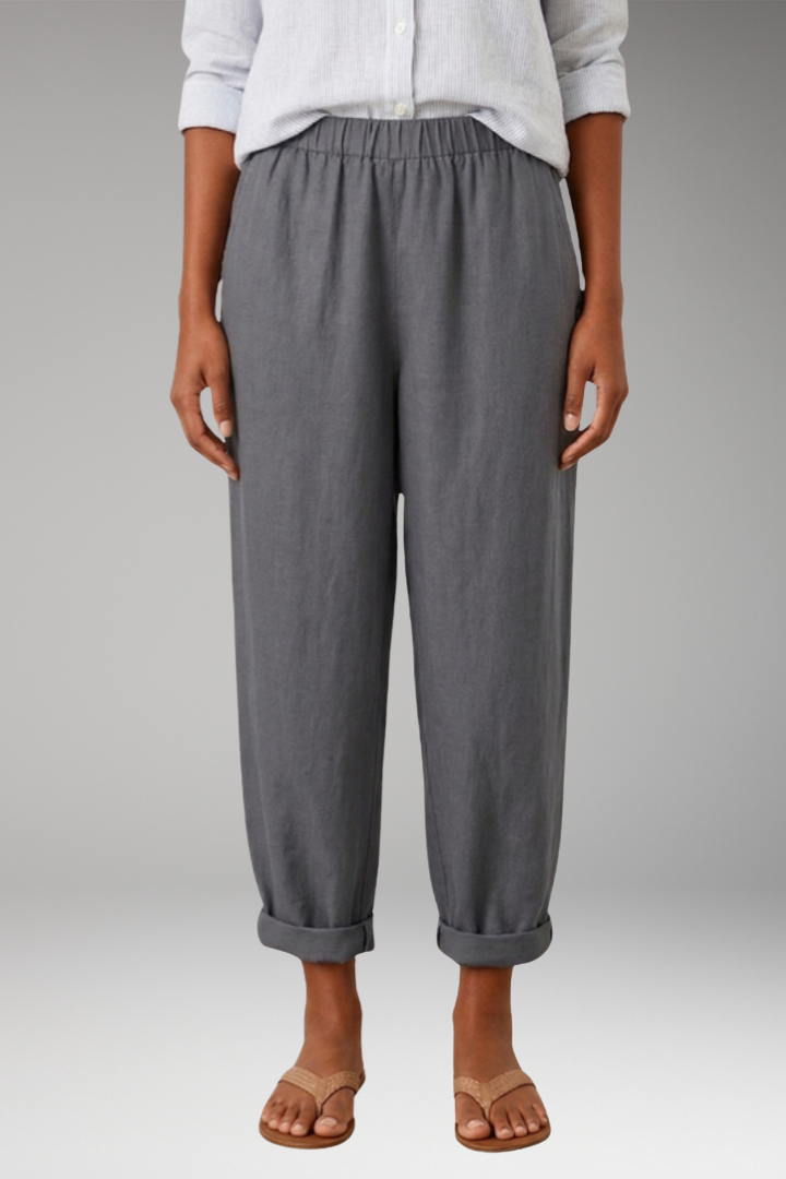 Women's Pants with Relaxed Fit and Side Pockets
