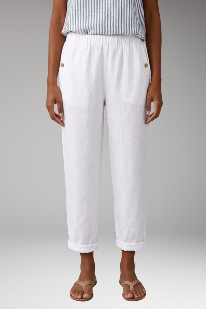 Women's Pants with Relaxed Fit and Side Pockets