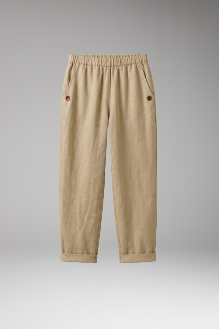 Women's Pants with Relaxed Fit and Side Pockets