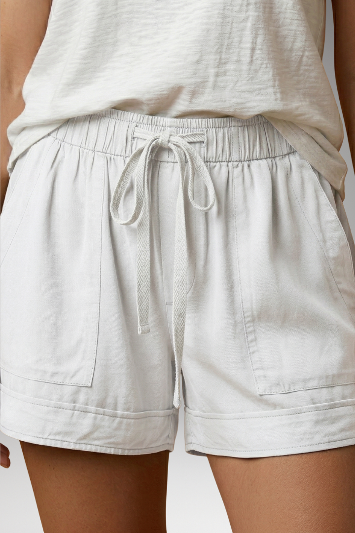 Women's Relaxed Drawstring Shorts with Adjustable Waist and Soft Fabric