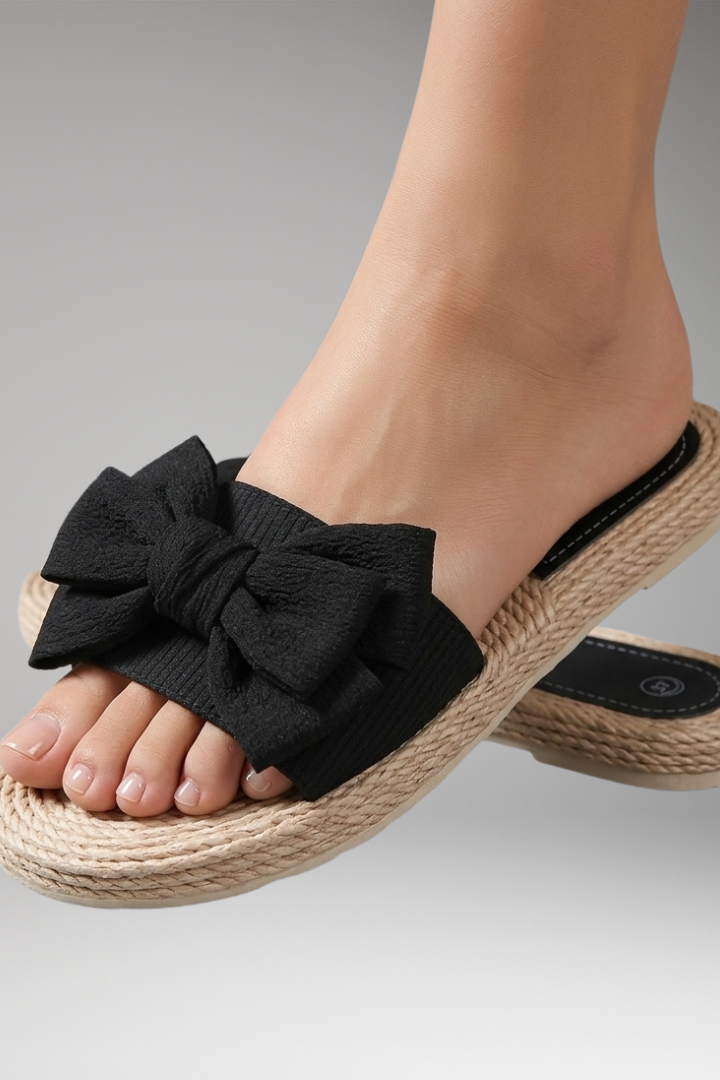 Women's Sandals with Bow Detail and Soft Footbed