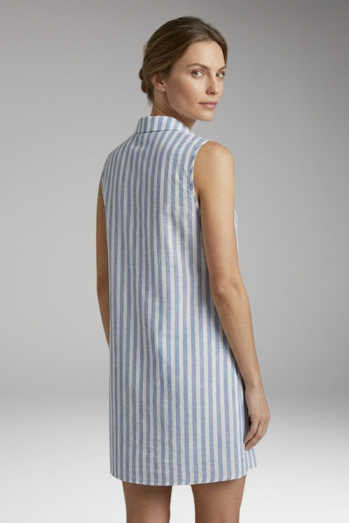 Women's Shirt Dress with Collar Neck and Button Front