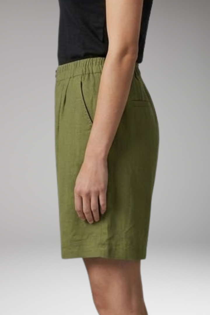 Women's Shorts with Elastic Waist and Side Pockets