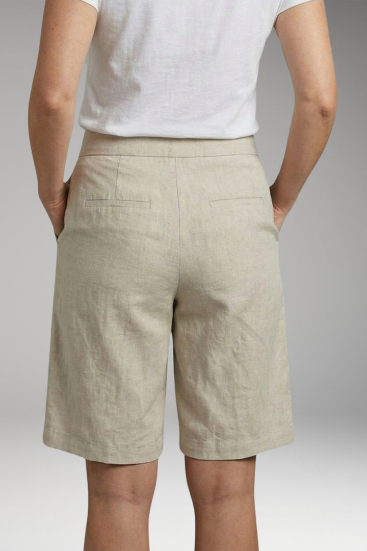 Women's Shorts with Elastic Waist and Side Pockets