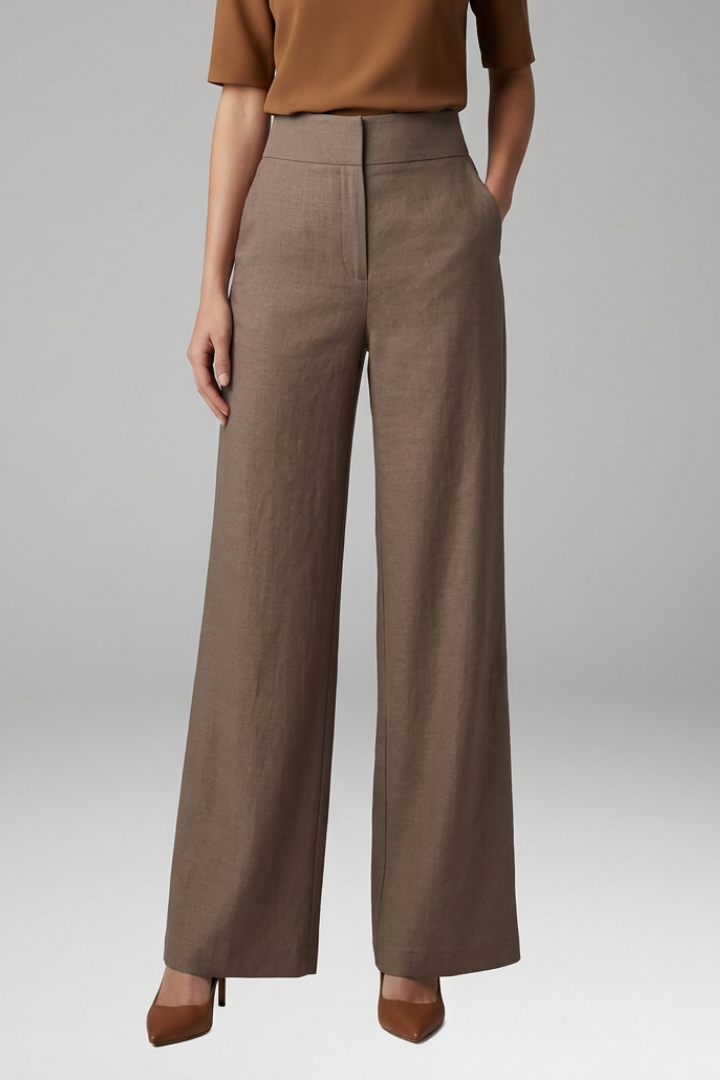 Women's Straight Pants with Crease-Free Surface