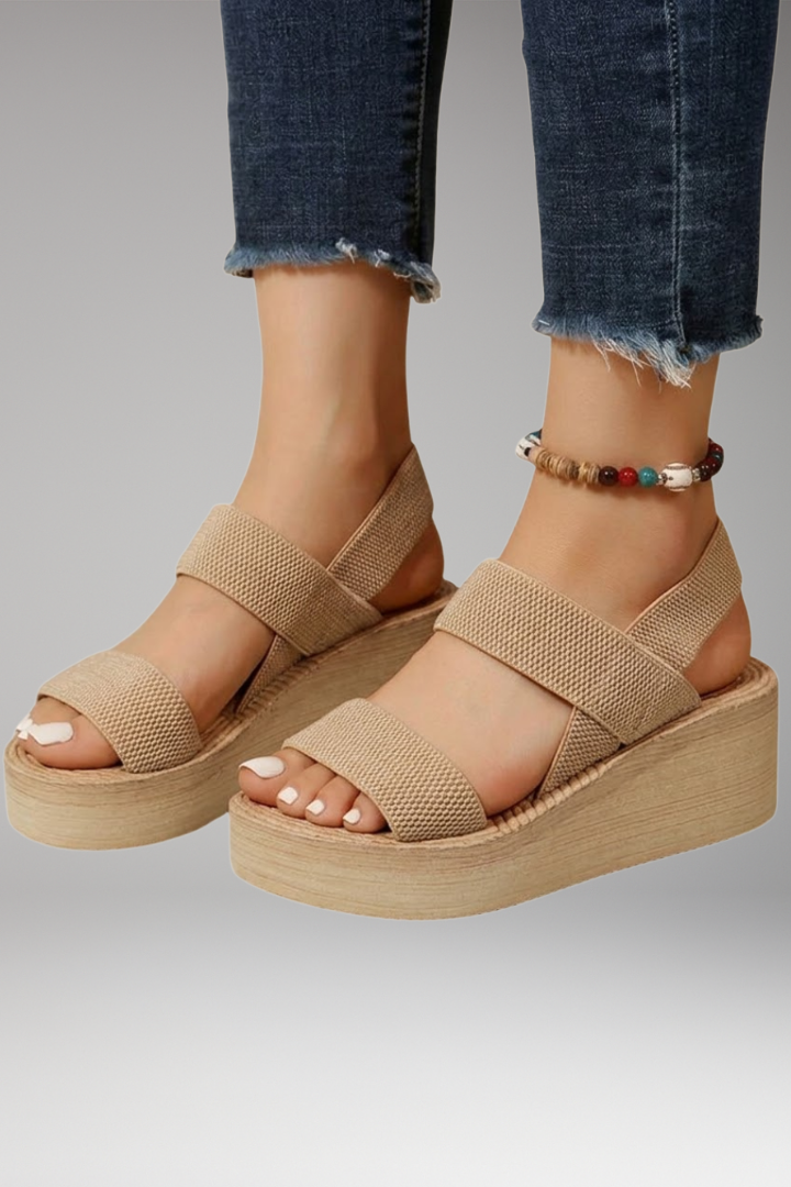 Women's Stylish Orthopedic Sandals with Ankle Strap and Thick Sole