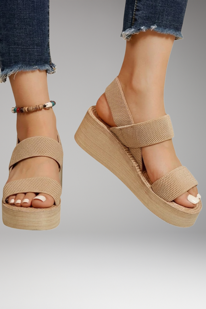 Women's Stylish Orthopedic Sandals with Ankle Strap and Thick Sole