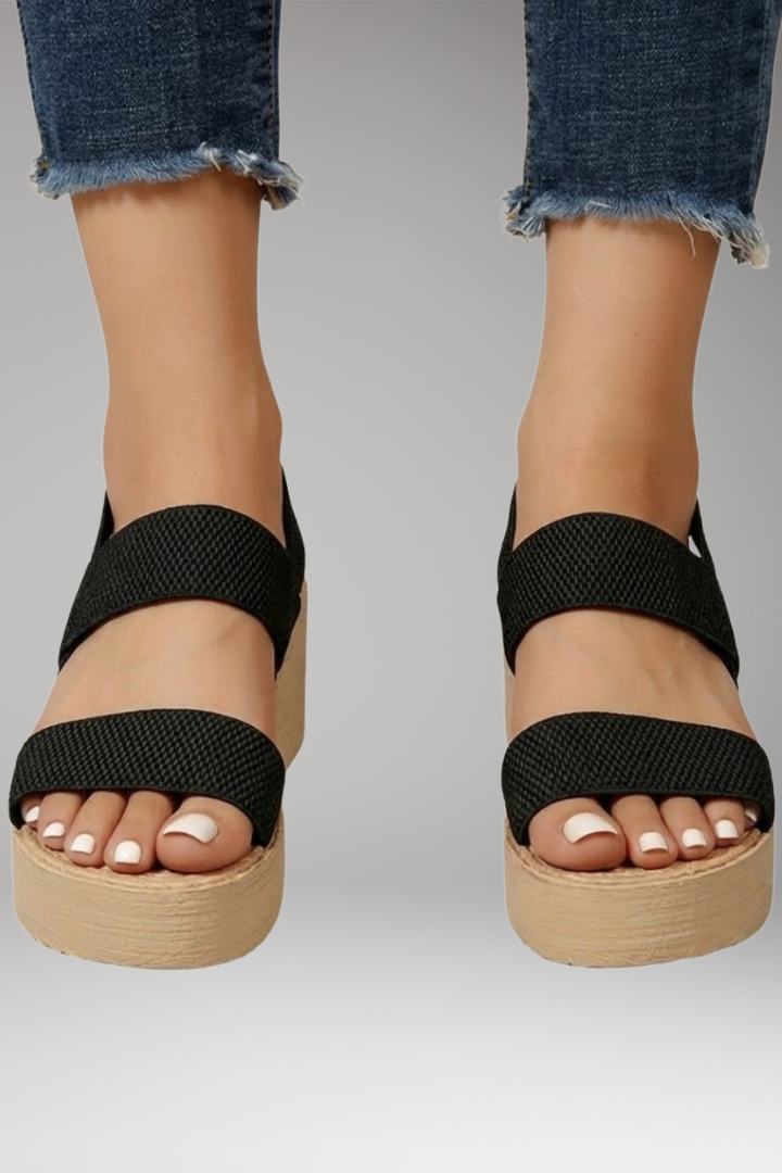 Women's Stylish Orthopedic Sandals with Ankle Strap and Thick Sole