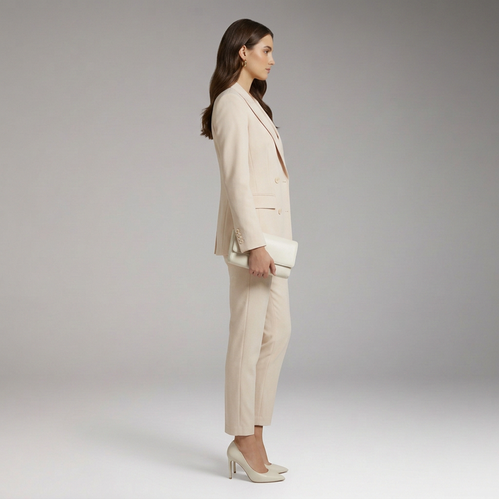 Women's Suit Set with Jacket and Trousers