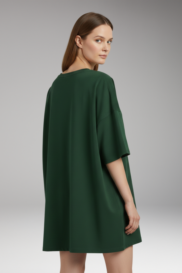 Women's T-Shirt with V-Neck and Loose Fit