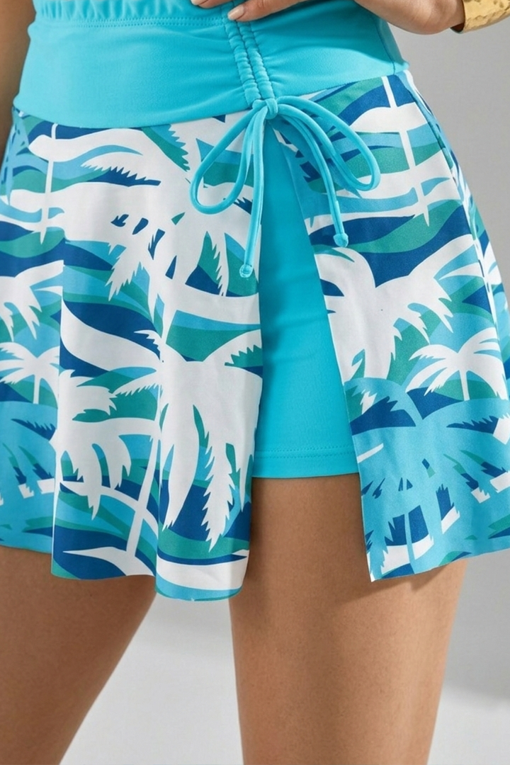 Women's Tankini Set with Racerback and Skirt