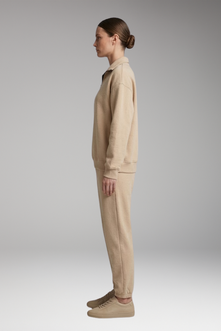 Women's Tracksuit Set with Half-Zip Sweatshirt and Joggers