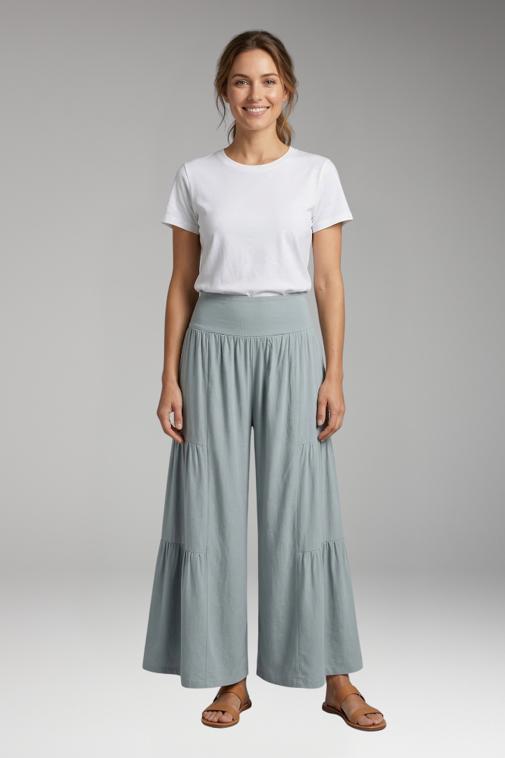 Women's Wide-Leg Trousers with High Waist for Everyday Wear