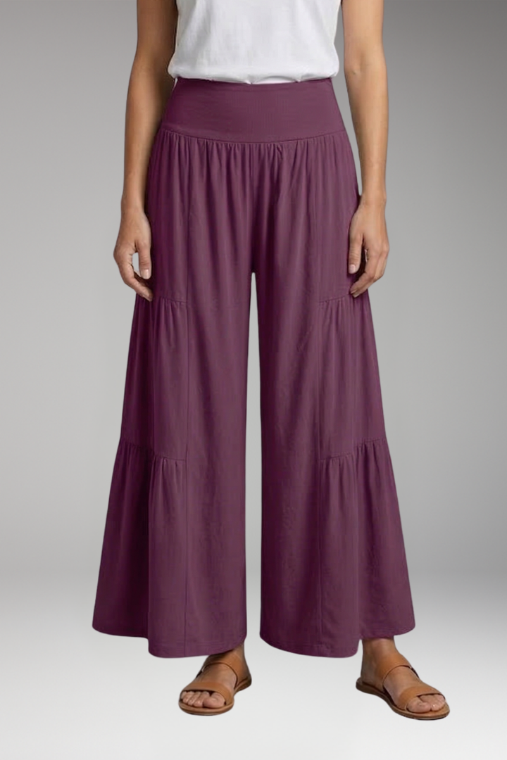 Women's Wide-Leg Trousers with High Waist for Everyday Wear