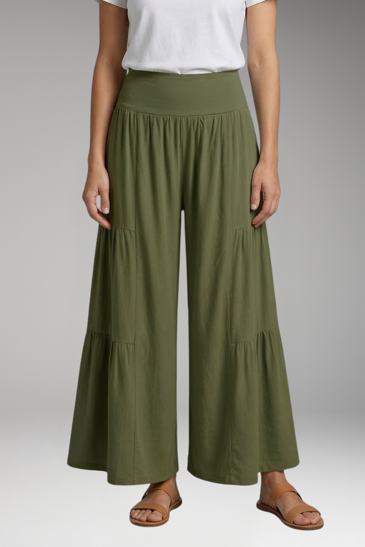 Women's Wide-Leg Trousers with High Waist for Everyday Wear