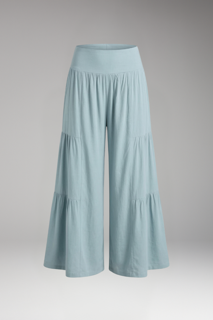 Women's Wide-Leg Trousers with High Waist for Everyday Wear
