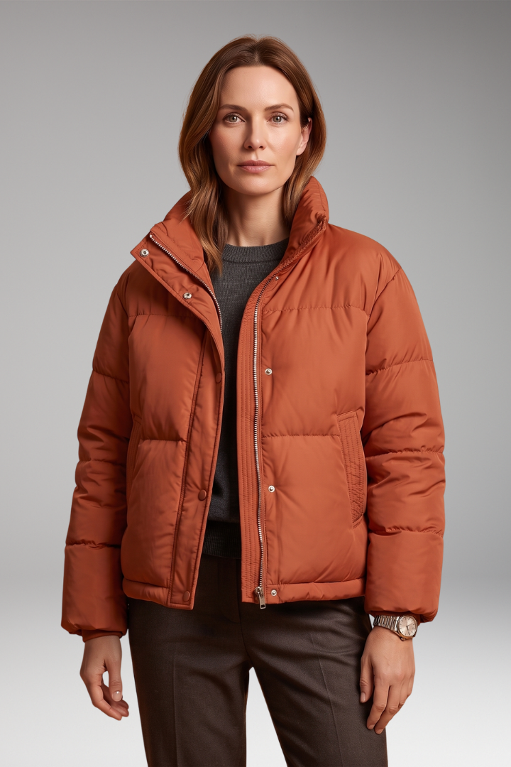 Women's Winter Puffer Jacket with Warm Layering for Cold Weather
