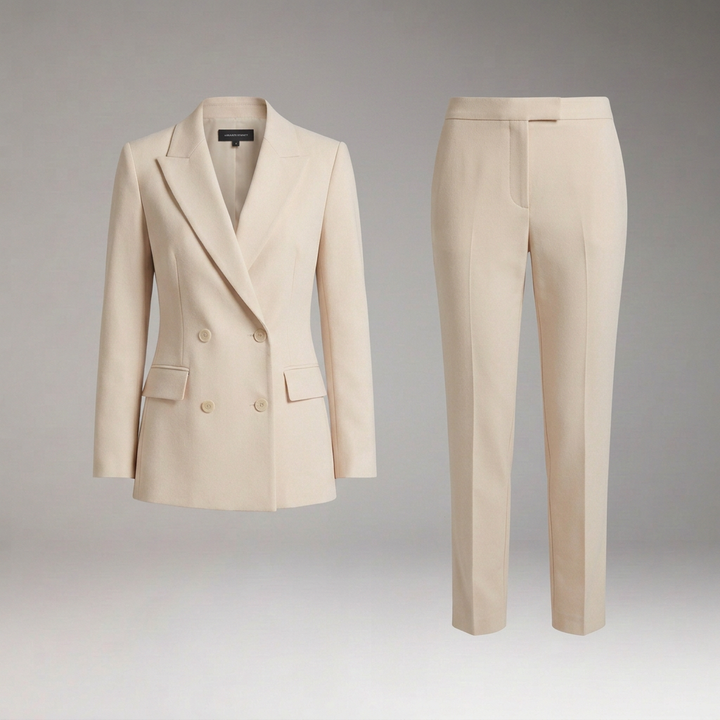 Women's Suit Set with Jacket and Trousers