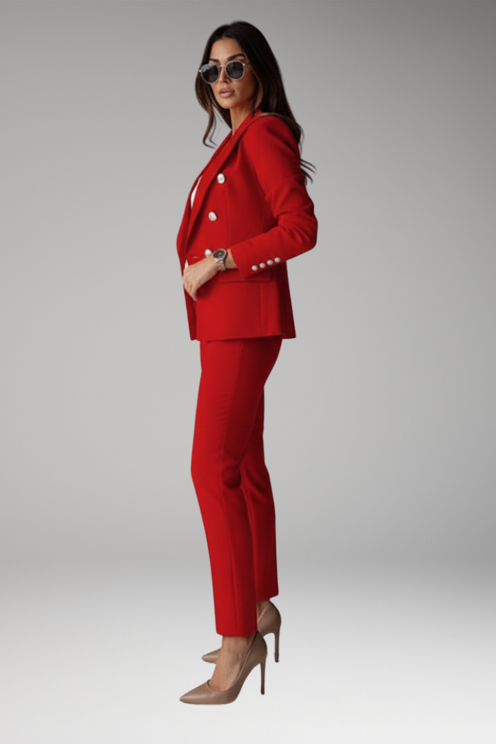 Women's Suit with Blazer and Straight Pants