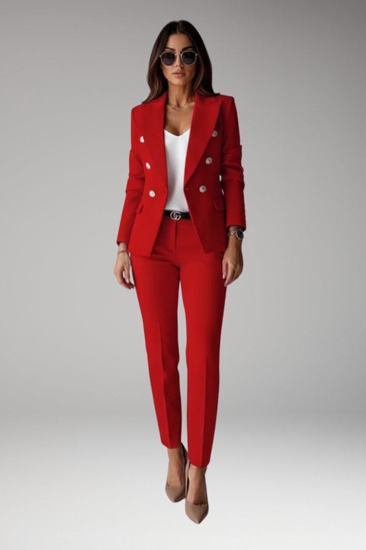 Women's Suit with Blazer and Straight Pants