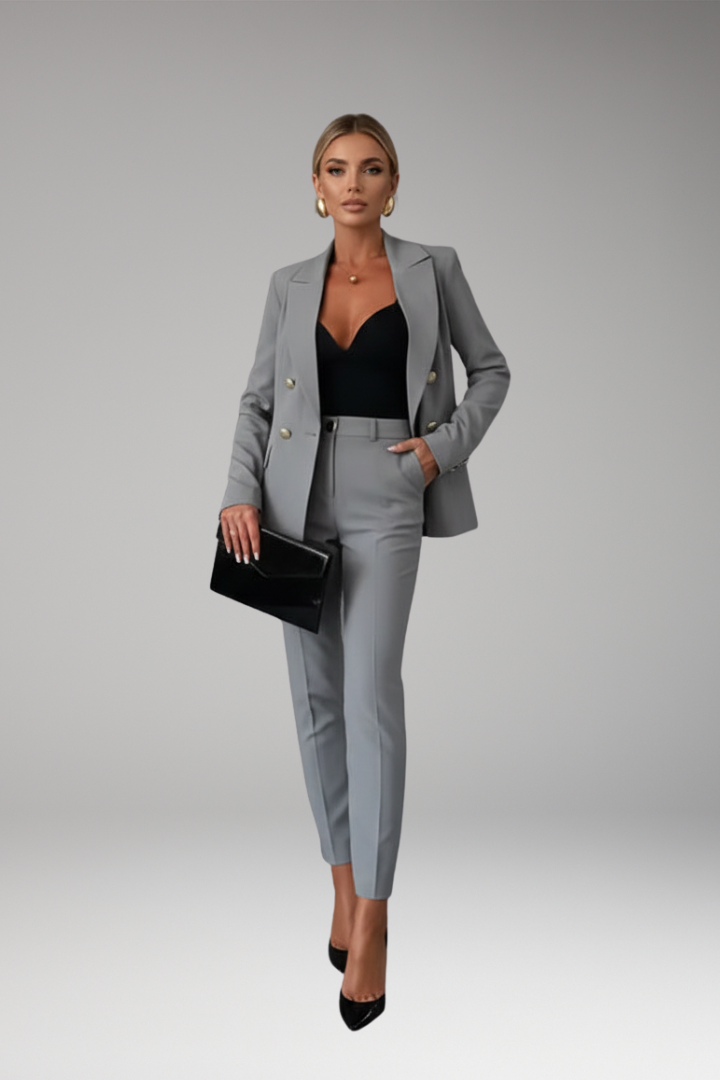 Women's Suit with Blazer and Straight Pants