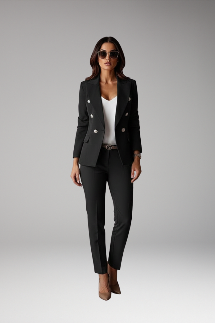Women's Suit with Blazer and Straight Pants