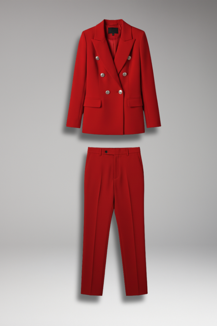 Women's Suit with Blazer and Straight Pants