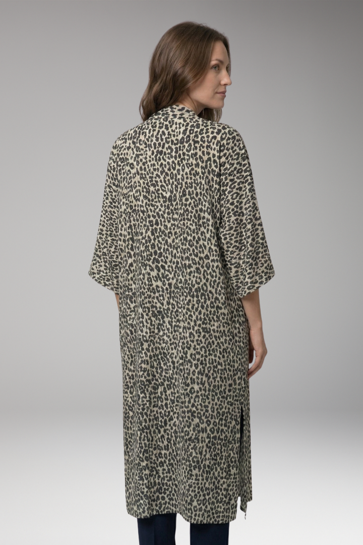 Women's boho chic bohemian elegant open-front longline cover-up kimono