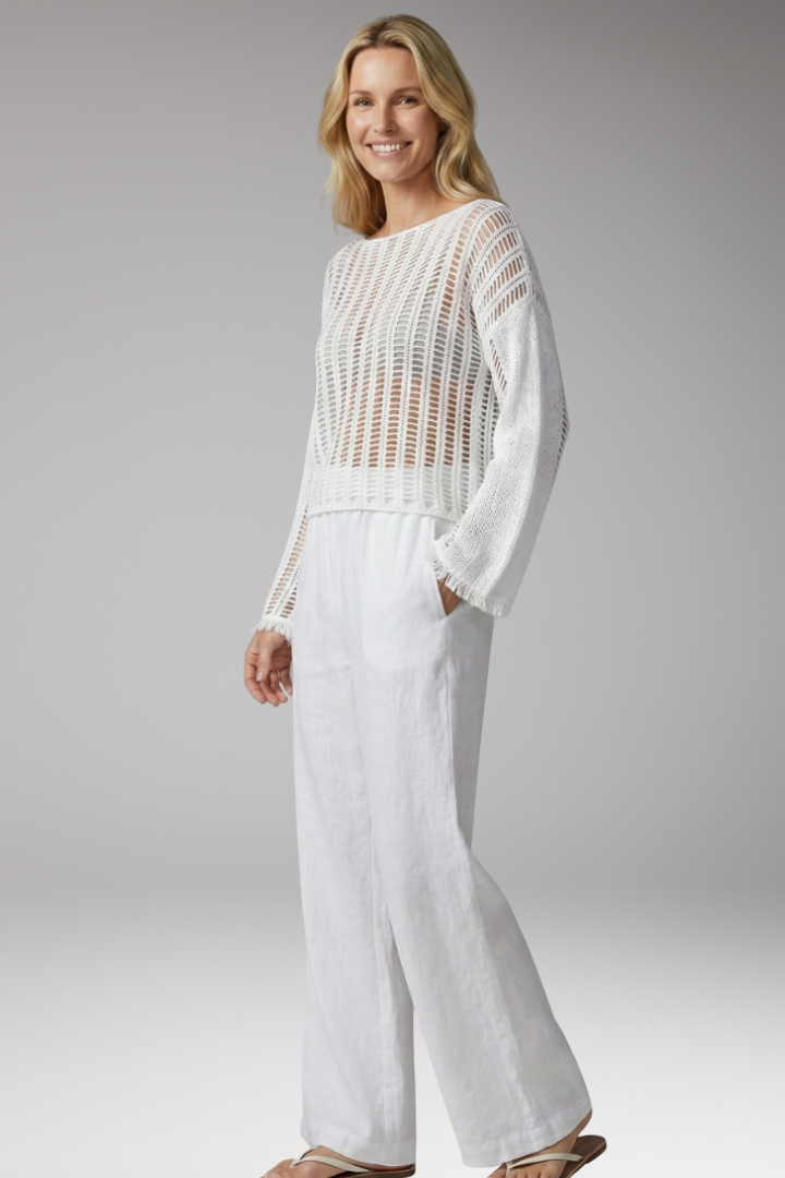 Women's breathable mesh beach top relaxed fit Summer